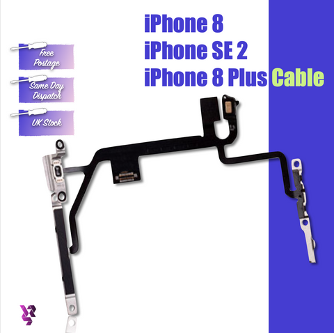 iPhone 8 / 8 Plus / SE (2nd Gen) Replacement Power, Volume, Microphone, Mute Switch, Flash Bracket Flex Cable