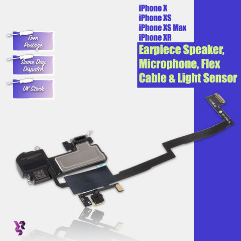 iPhone X XR XS Max Ear Speaker Top Earpiece Speaker With Flex Cable