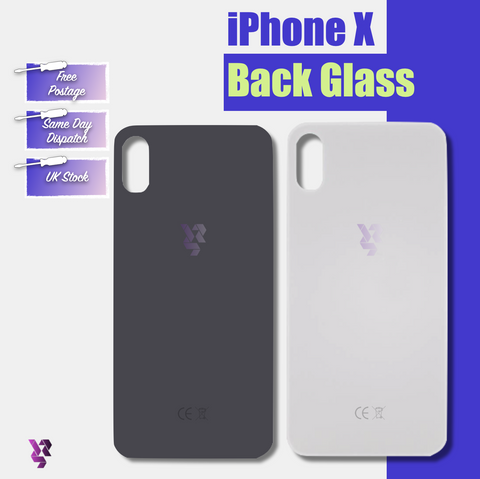 iPhone X Replacement Back Glass Rear Battery Cover Big Hole