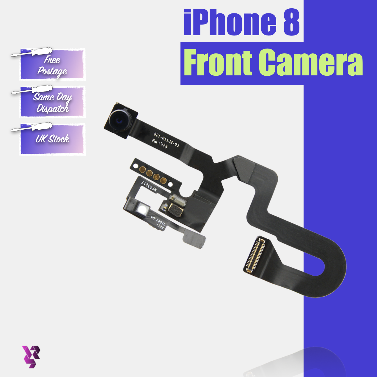 iPhone 8 Replacement Front Camera Flex Ribbon Cable with Proximity Sensor